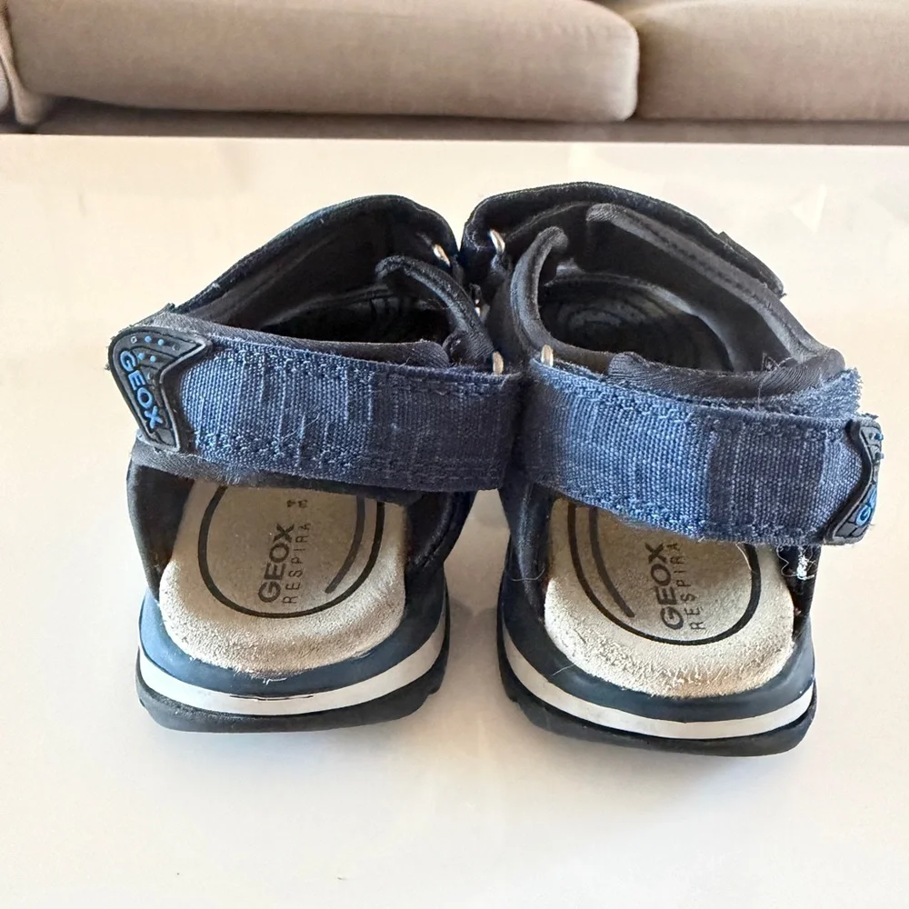 Geox Respira Kids Closed Toe Sandals Navy EU 34 US 3 Sport